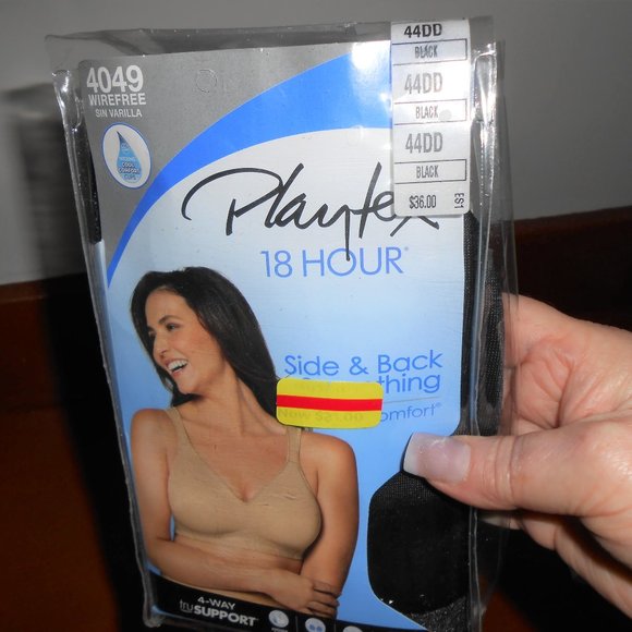 Playtex 18HR Black Bra NEW - Picture 3 of 5